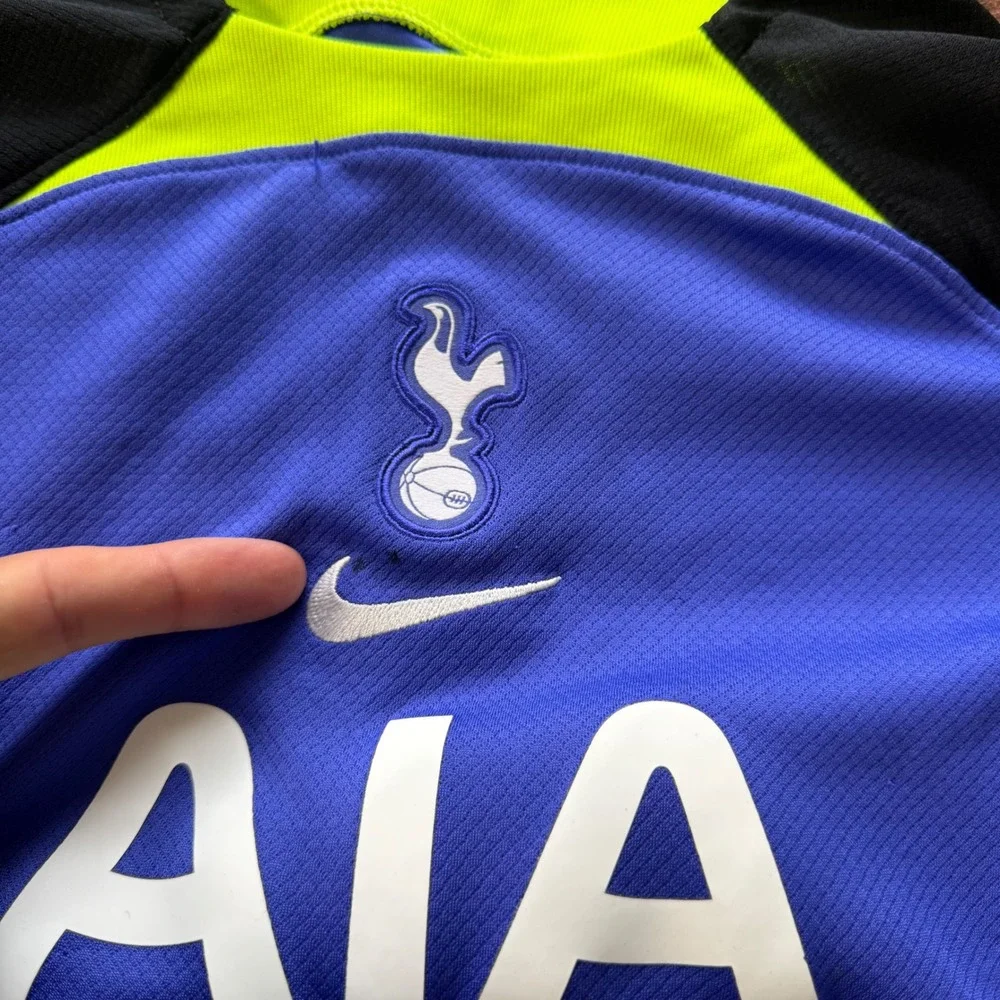 Nike Tottenham Hotspur 2022-23 Away Kit Kids XL 122-128cm Jersey Short Blue Volt - Picture 12 of 12